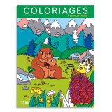 Livre de coloriage 64 pages 205x270, thème à la montagne