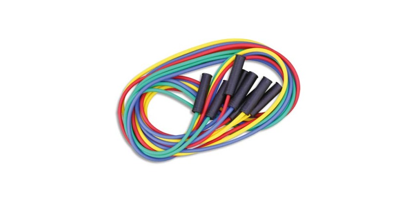 Elastiques cordes a sauter first loisirs maxi cordes a   sauter longueur reglable lot  de 4