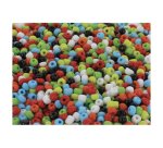 Perles rocailles o'color opaques diametre 5mm coloris  assortis bocal 500gr