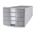 Module de classement IMPULS 2.0, 4 tiroirs, gris/