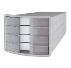 Module de classement IMPULS 2.0, 4 tiroirs, gris/