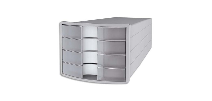 Module de classement IMPULS 2.0, 4 tiroirs, gris/