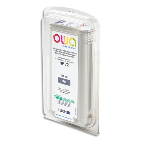 Cartouche d'encre traceur remanufacturée OWA - standard - Grey - pour HP 72