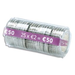 Boîte de 100 étuis à Monnaie The Container pour pièces 2 E, contient 25 pièces FA62263