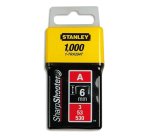 Agrafes 6 mm type A - boite de 1000 pièces