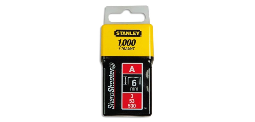 Agrafes 6 mm type A - boite de 1000 pièces