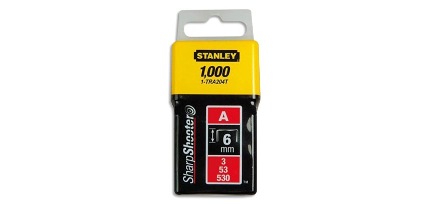 Agrafes 6 mm type A - boite de 1000 pièces