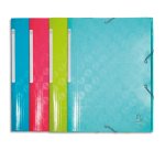 Chemise à élastiques 3 rabats maxi capacity carte lustrée gaufrée pelliculée 1928 - A4 - Couleurs assorties