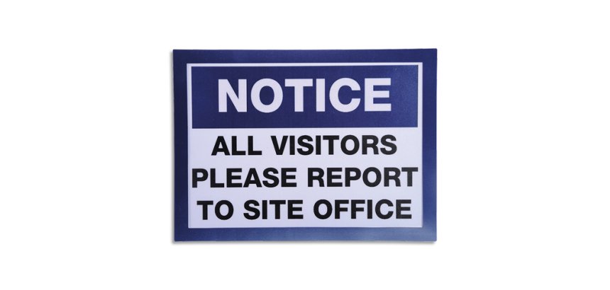 Pochette d'affichage magnétique A4 - Bleu