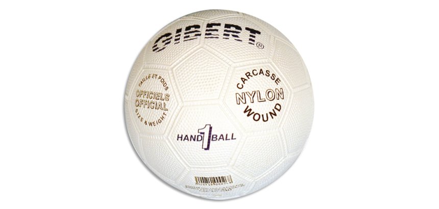 Ballon first loisirs handball caoutchouc graine diametre    16cm 300g