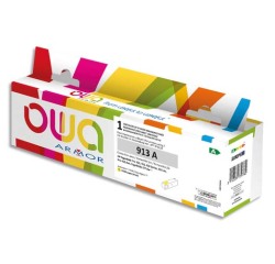 Cartouche d'encre remanufacturée OWA - standard - Jaune - pour HP 913A