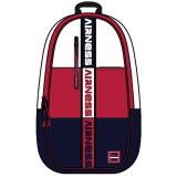 Sac Borne AIRNESS FURIOUS 2 cmpts 33x46x18 cm. Décor sérigraphié, coloris Bleu, Blanc et Rouge