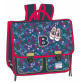 Gibecière BENSIMON Flowers & Glitters 38cm 2 cmpts 38x33x13cm Sérigraphié coloris fleuri