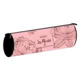 Fourre-tout rond NO PUBLIK FLOWER COPPER en matière TPU. 22x7x7 cm Décor sérigraphié, coloris Rose