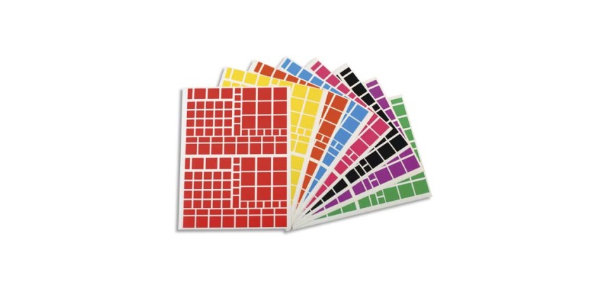 Gommettes 'Carré', grand conditionnement