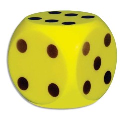 Des en mousse pour eveil en mathematiques