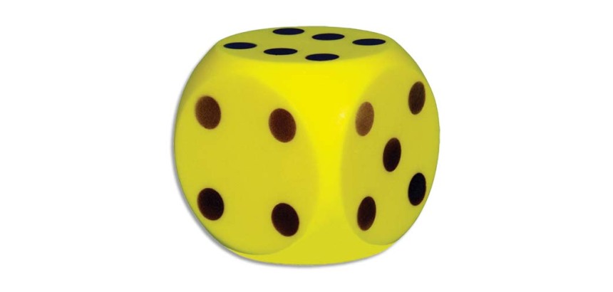 Des en mousse pour eveil en mathematiques