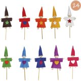Kit feutrine sodertex lutin sweety a fabriquer 2mm 24     sachets individuels 10        coloris assortis