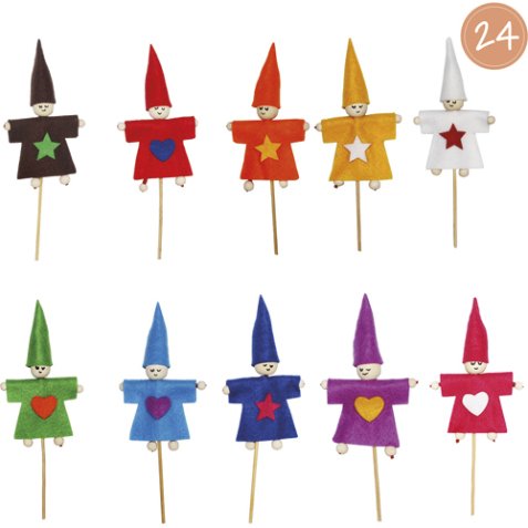 Kit feutrine sodertex lutin sweety a fabriquer 2mm 24     sachets individuels 10        coloris assortis