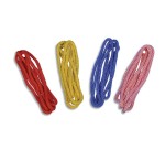 Elastiques cordes a sauter first loisirs cordes a sauter nylon tresse embouts brules   lot de4 coloris assortis