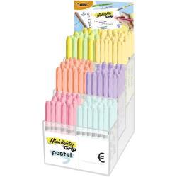 Présentoir de 96 surligneurs HIGHLIGHTER Mixte grip + grip pastel