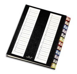 Trieur Tri-classeur série 11, A4, 24 compartiments,noir