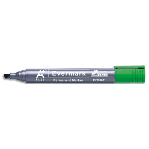 Marqueur permanent pointe biseautée Vert PY231601V