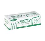 Marqueur giotto robercolor effaçable tableau blanc pointe medium ogive 4 mm coloris vert