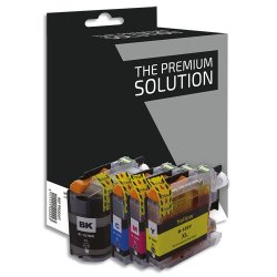 Cartouche compatible jet d'encre noir cyan magenta jaune Brother LC125/127, B8B127XL/125XLXL