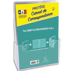 Protège carnet de correspondance - Couleurs assorties