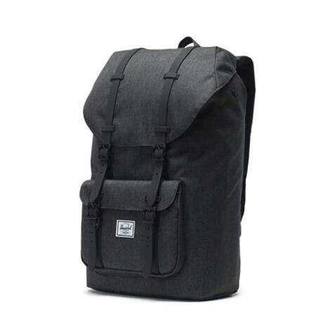 Sac à dos Little America 23,5 litres Noir. Poche pour ordinateur 15 pouces. Bretelles Noires.
