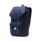 Sac à dos Little America 23,5 litres Bleu. Poche pour ordinateur 15 pouces. Bretelles Bleues.