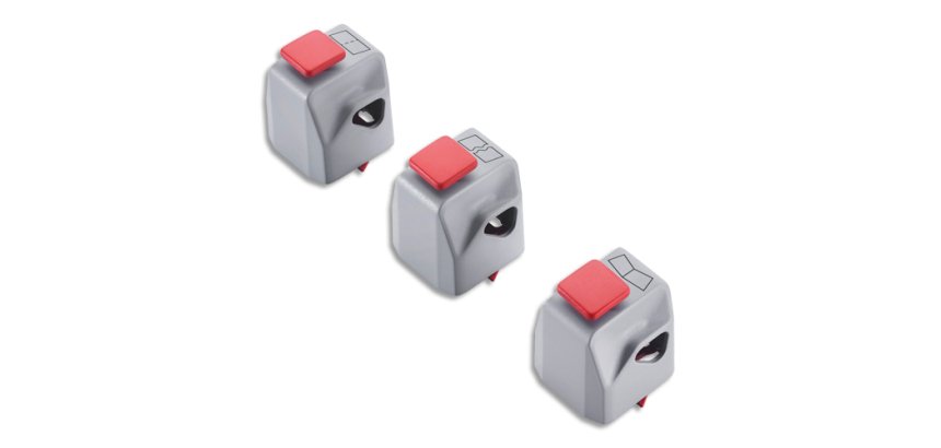 Set créatif 3 têtes de coupe pour rogneuse 508 génération 3: vague,prédécoupage,pliage 00981-14987