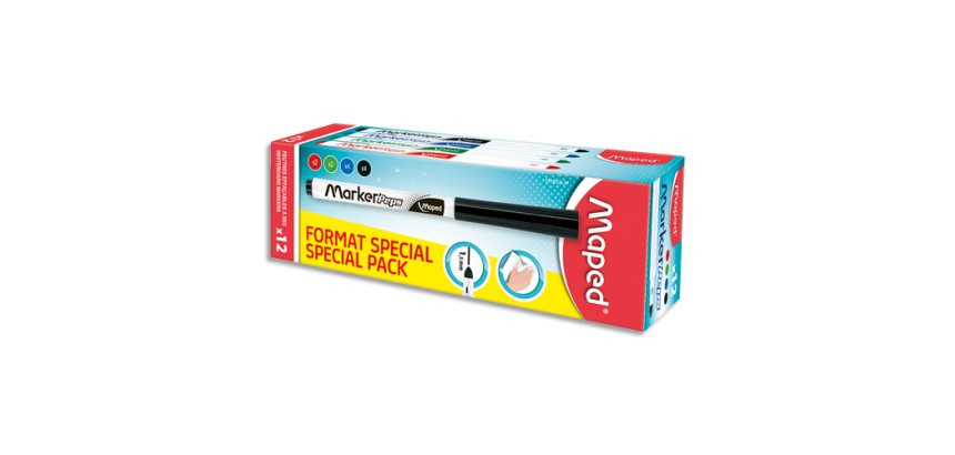 Feutre à tableau blanc Marker'Peps, pack promo de 12
