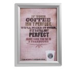 Cadre photo/affiche, A3, argent anodisé