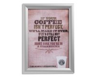 Cadre photo/affiche, A3, argent anodisé