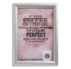 Cadre photo/affiche, A3, argent anodisé