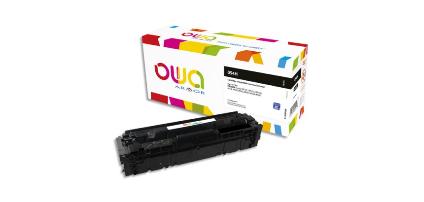 Toner remanufacturé OWA - haute capacité - Noir - pour CANON 054H
