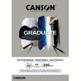 Bloc de dessin GRADUATE MIXED MEDIA, gris, A3