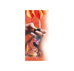 CRÉPON IGNIFUGÉ, Paquet de 10 feuilles 38g/m2 au format 2,50x0,50m - Assortiment