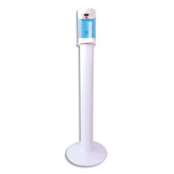 Borne de désinfection sans contact des mains : un diffuseur spray + pied + socle + piles