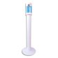 Borne de désinfection sans contact des mains : un diffuseur spray + pied + socle + piles