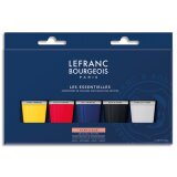 Coffret de 5 tubes de peinture acrylique 80 ml.