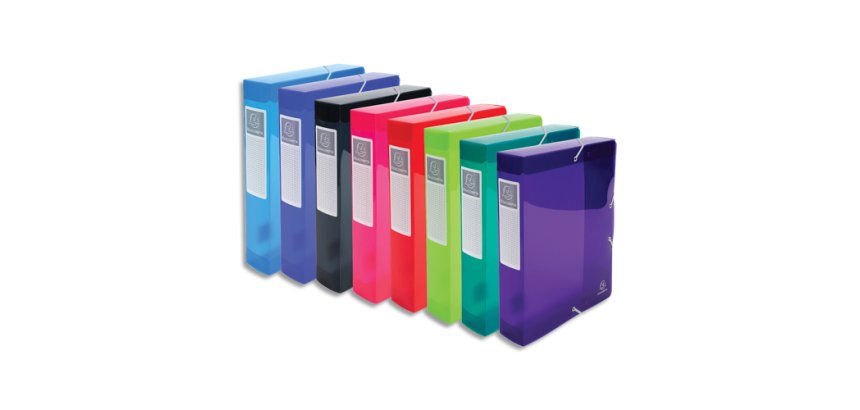 Boîte de classement Iderama, PP, A4, 60mm, assorti