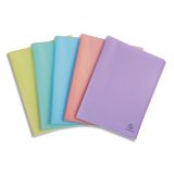 Protège-documents en polypropylène semi rigide Chromaline Pastel 100 vues - A4 - Couleurs assorties