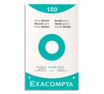 Étui de 100 fiches - bristol blanc quadrillé 5x5 perforé 125x200mm - Blanc