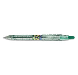 Stylo bille rétractable B2P Ecoball 10, vert