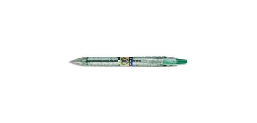 Stylo bille rétractable B2P Ecoball 10, vert
