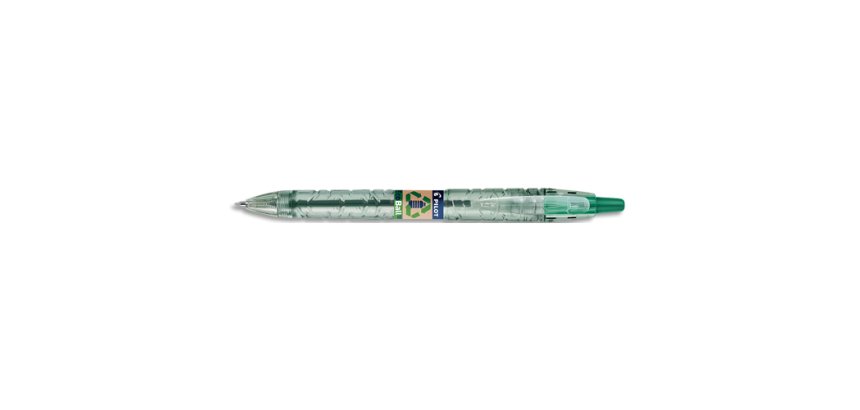 Stylo bille rétractable B2P Ecoball 10, vert
