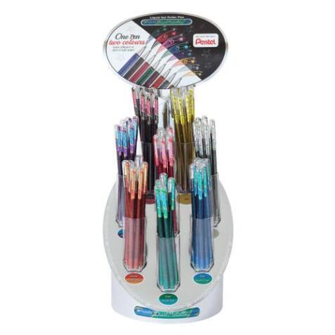 Présentoir de 96 rollers encre gel métallique K110